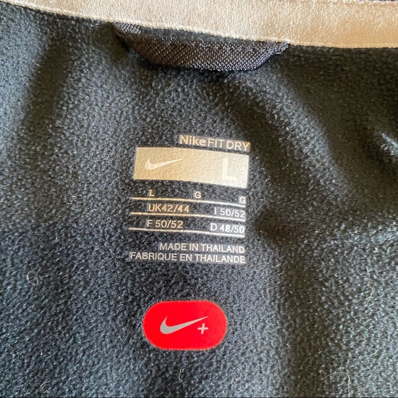 Nike+ FIT Dry vintage full zip knit performance jacket black size Large - Picture 8 of 14